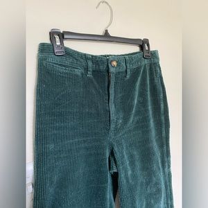 Madewell Cordaroy Emmett slim wide leg crop pants